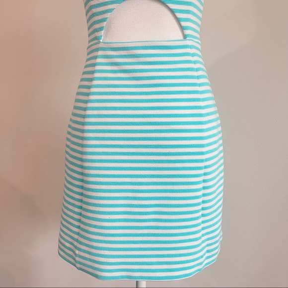 Lilly Pulitzer White and Blue Striped Dresd - Picture 5 of 7